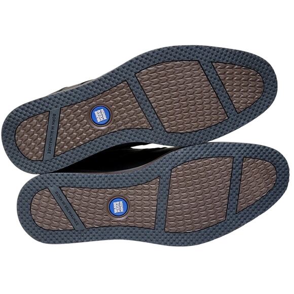 Nunn Bush Men Circuit DC Plain Toe Chukka Boots Size US 8.5M Black Faux Leather - Picture 5 of 6